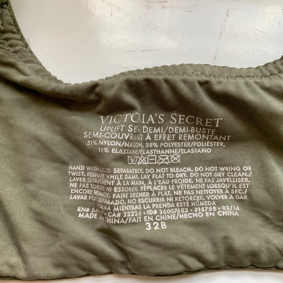 Victorias Secret Olive Green T-Shirt Bra - Picture 2 of 2
